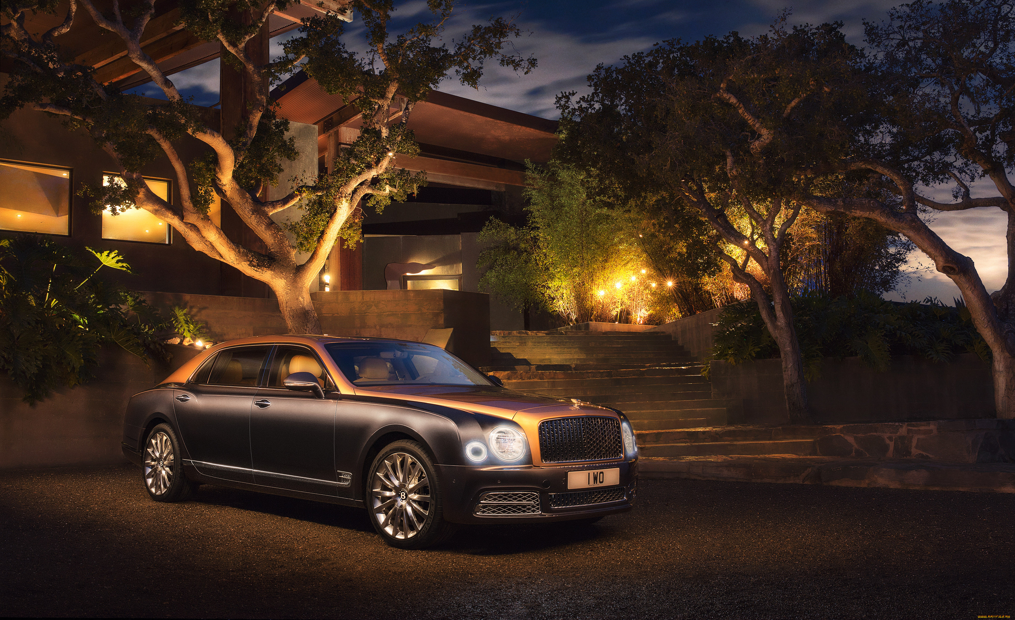 , bentley, black, sedan, mulsanne